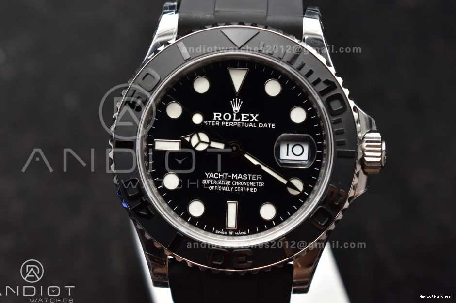 Black Edition WaterResistant Ceramic VSF Yacht-Master 226659 Bezel Best flex Weight) 3D 1213 42mm 1:1 Strap on (Gain VS3235 Oyster V3 0109